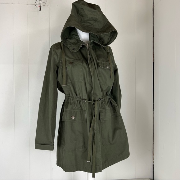 LOVE TREE OLIVE GREEN UTILITY JACKET SZ M - Picture 8 of 15